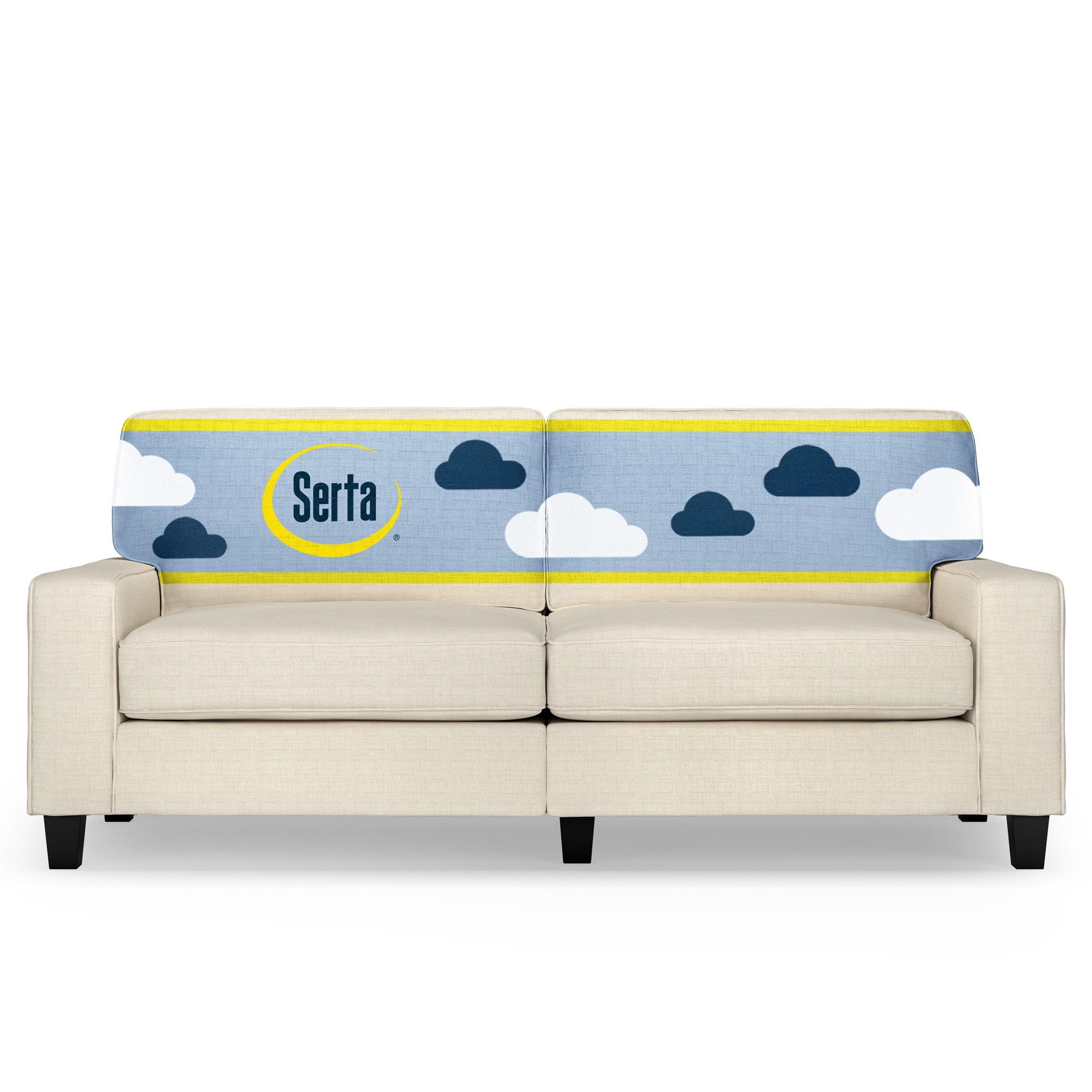 Serta Palisades 78" Track Arm Sofa, Easy Care Fabric, Soft Pillow Back, Pocket Coil Seat Cushions