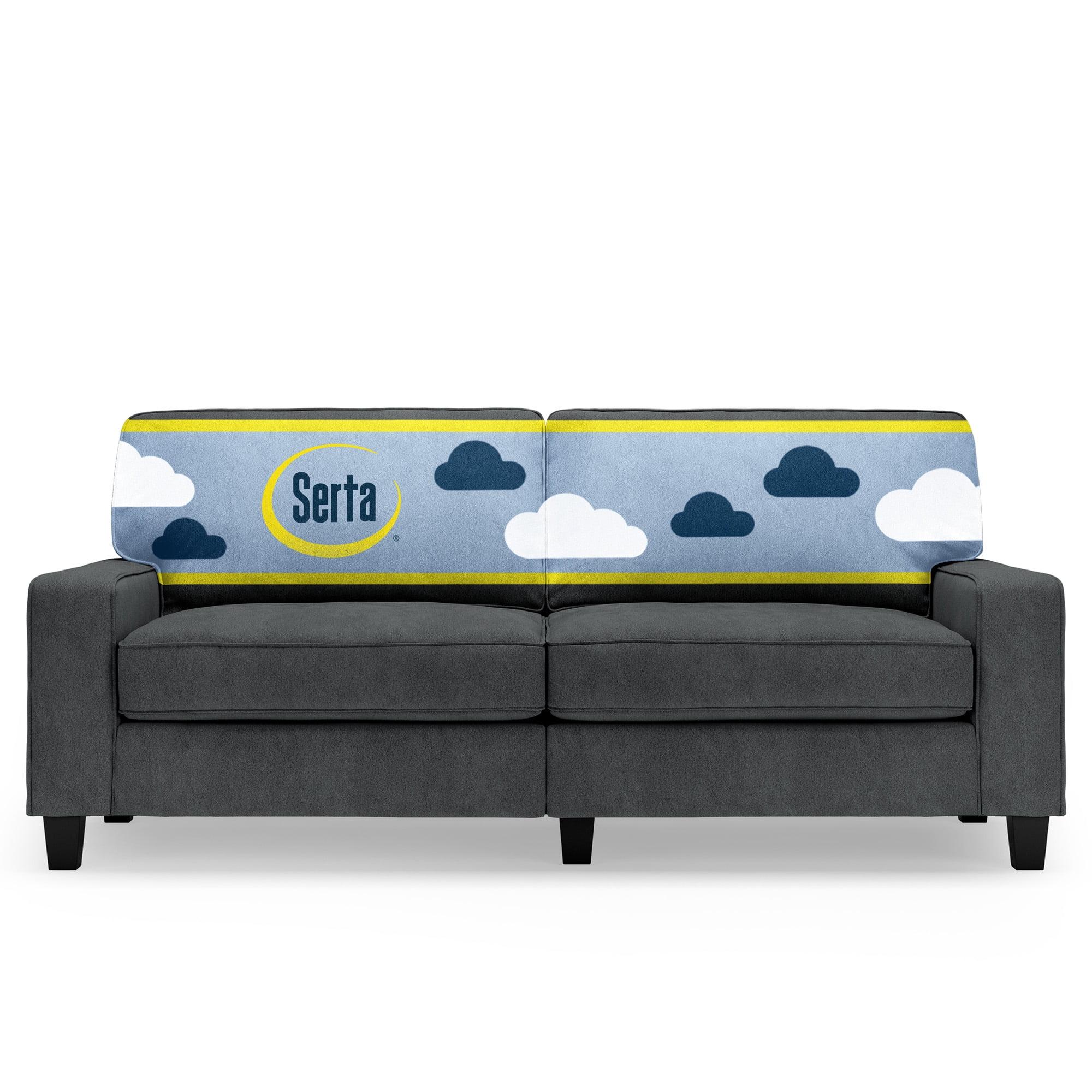 Serta Palisades 78" Track Arm Sofa, Easy Care Fabric, Soft Pillow Back, Pocket Coil Seat Cushions