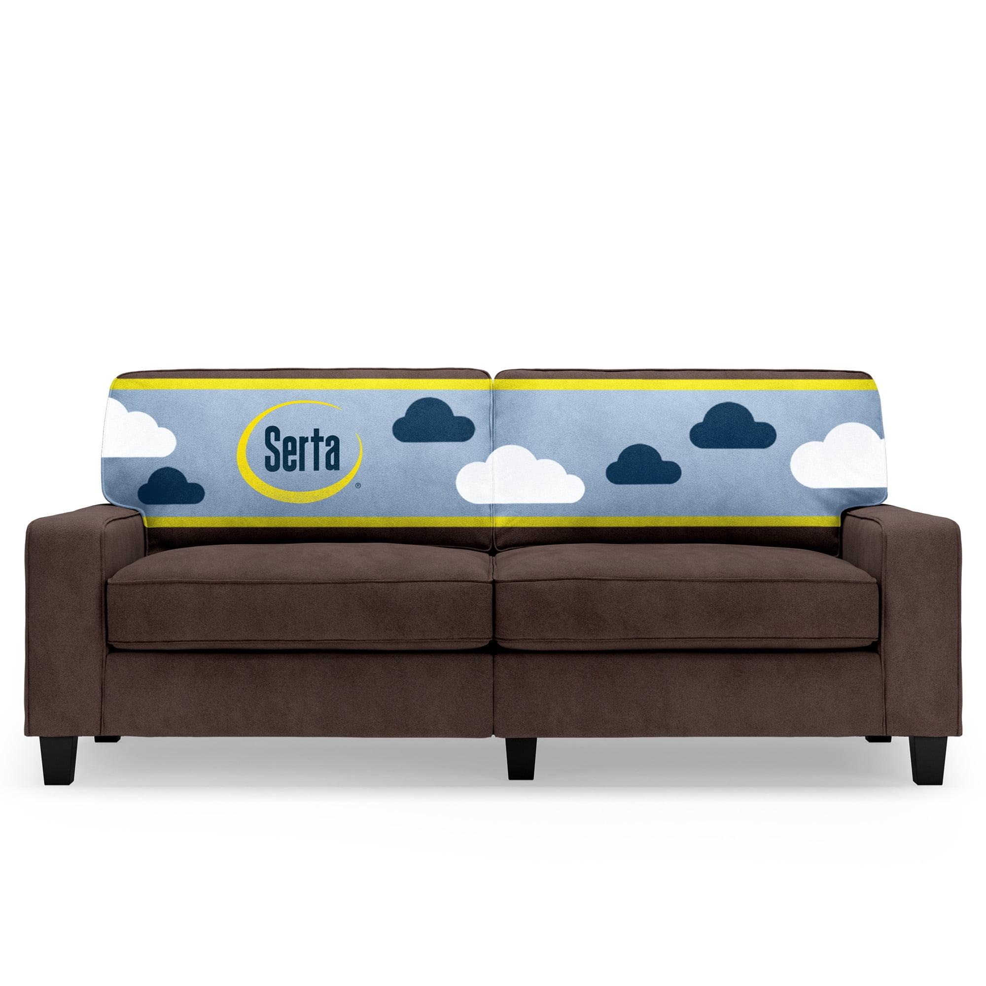 Serta Palisades 78" Track Arm Sofa, Easy Care Fabric, Soft Pillow Back, Pocket Coil Seat Cushions