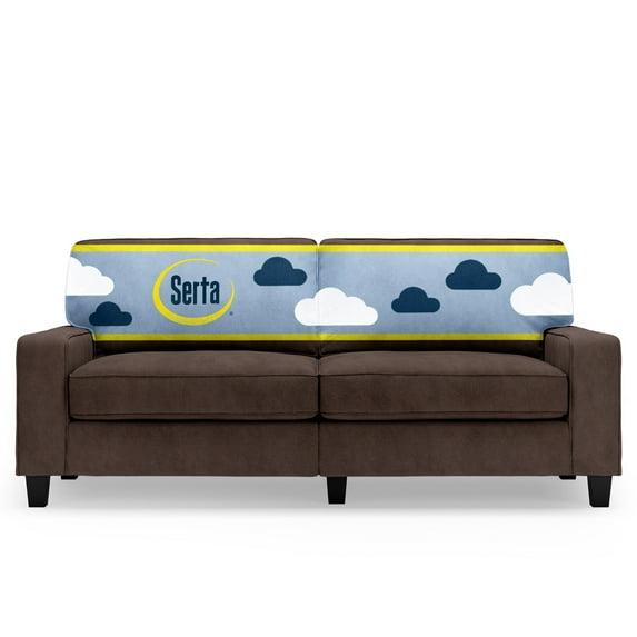 Serta Palisades 78" Track Arm Sofa, Easy Care Fabric, Soft Pillow Back, Pocket Coil Seat Cushions