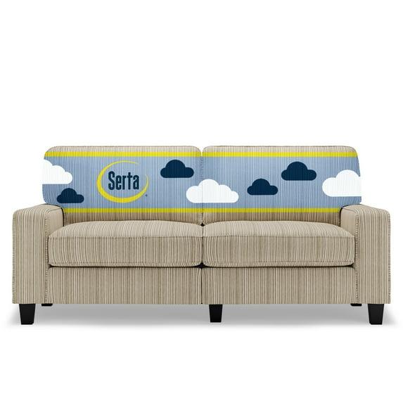 Serta Palisades 78" Track Arm Sofa, Easy Care Fabric, Soft Pillow Back, Pocket Coil Seat Cushions