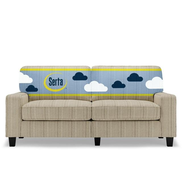 Serta Palisades 78" Track Arm Sofa, Easy Care Fabric, Soft Pillow Back, Pocket Coil Seat Cushions