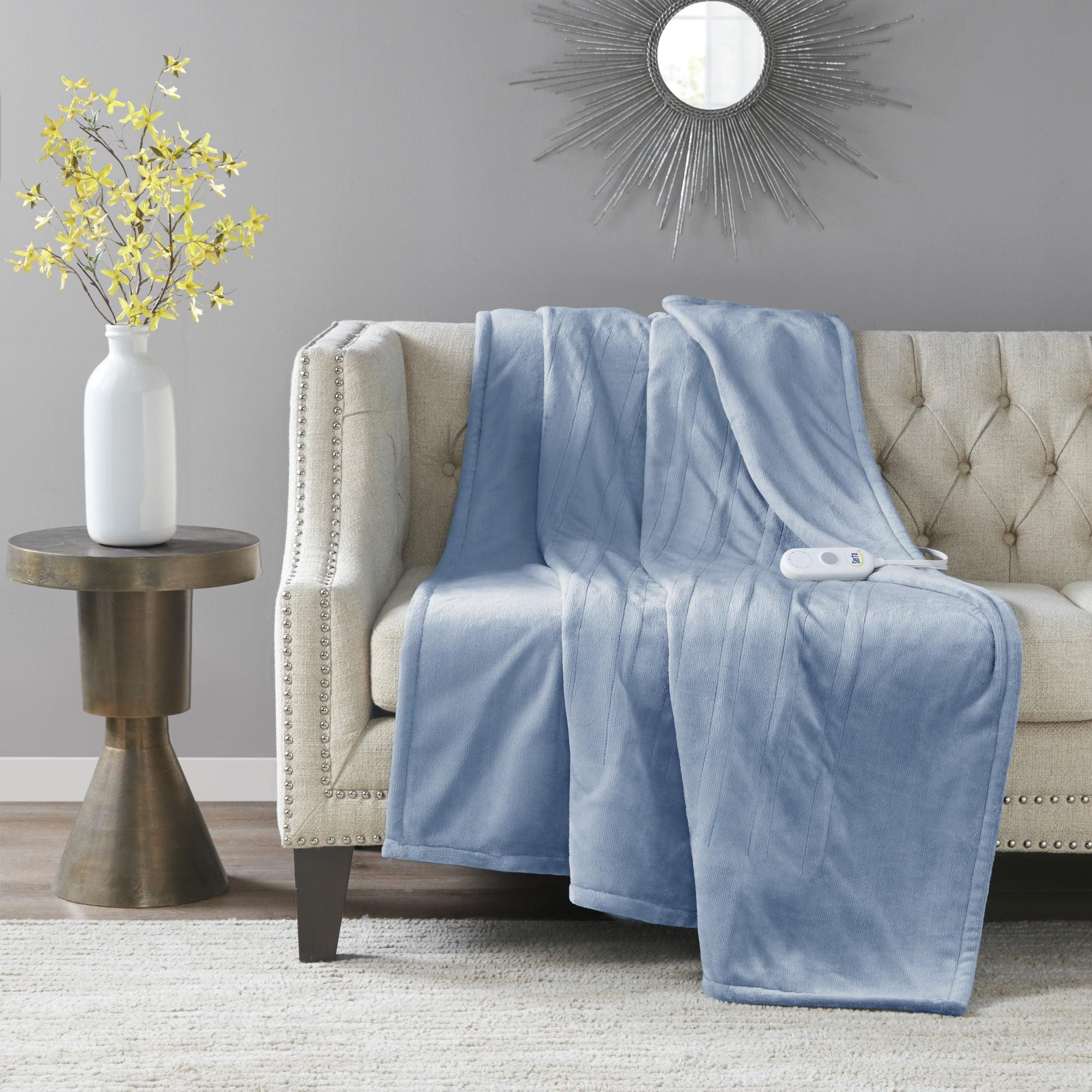 Serta Plush Heated Throw