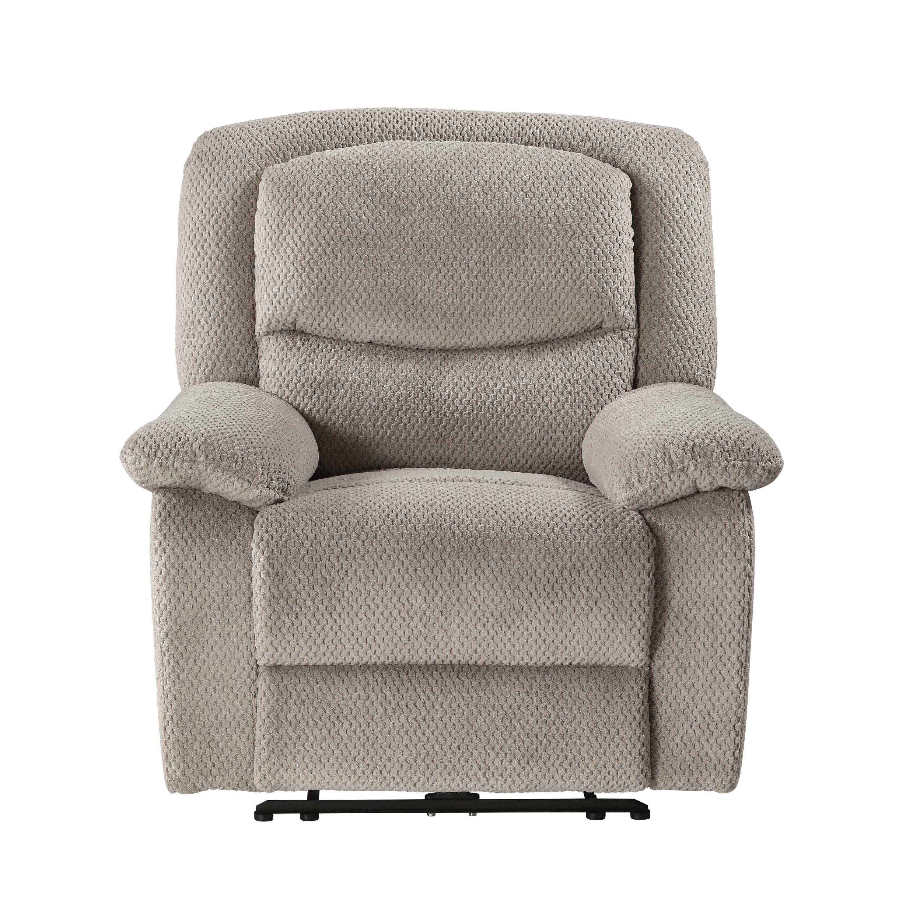 Serta Push-Button Power Recliner with Deep Body Cushions, Upholstered, Multiple Colors