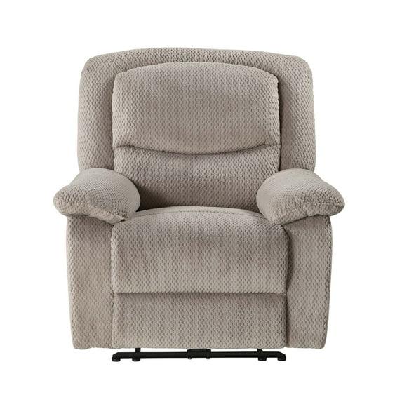 Serta Push-Button Power Recliner with Deep Body Cushions, Upholstered, Multiple Colors