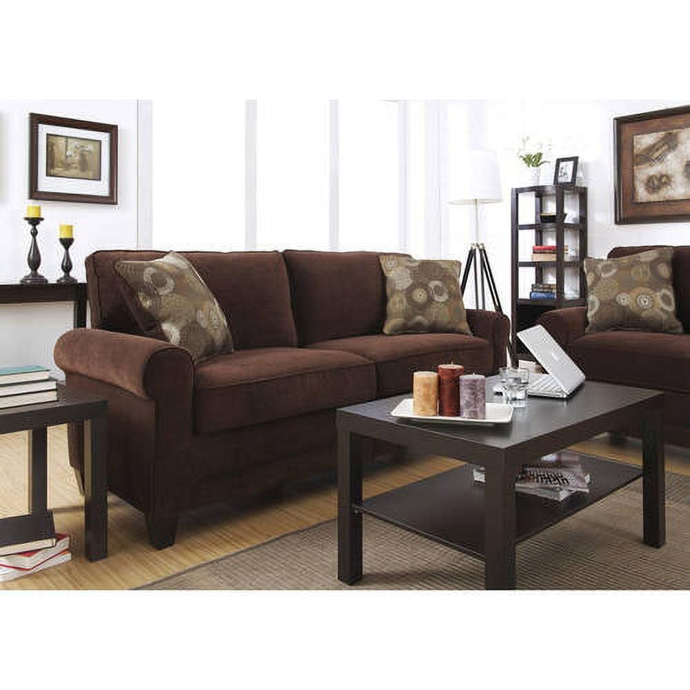 Serta Copenhagen 78" Rolled Arm Sofa, Easy Care Fabric, Soft Pillow Back, Pocket Coil Seat Cushions