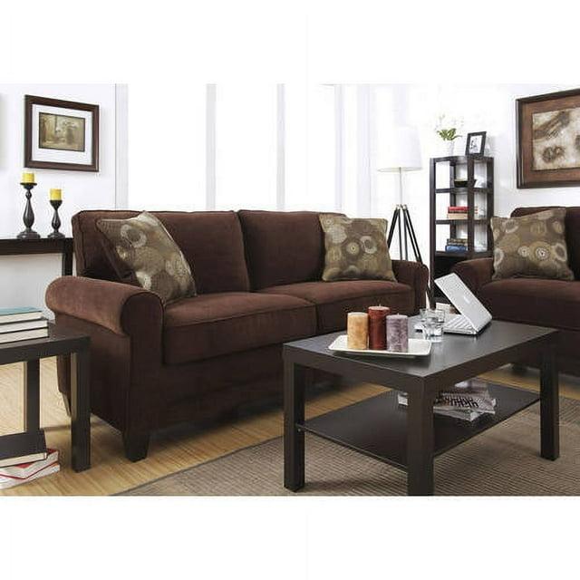 Serta Copenhagen 78" Rolled Arm Sofa, Easy Care Fabric, Soft Pillow Back, Pocket Coil Seat Cushions
