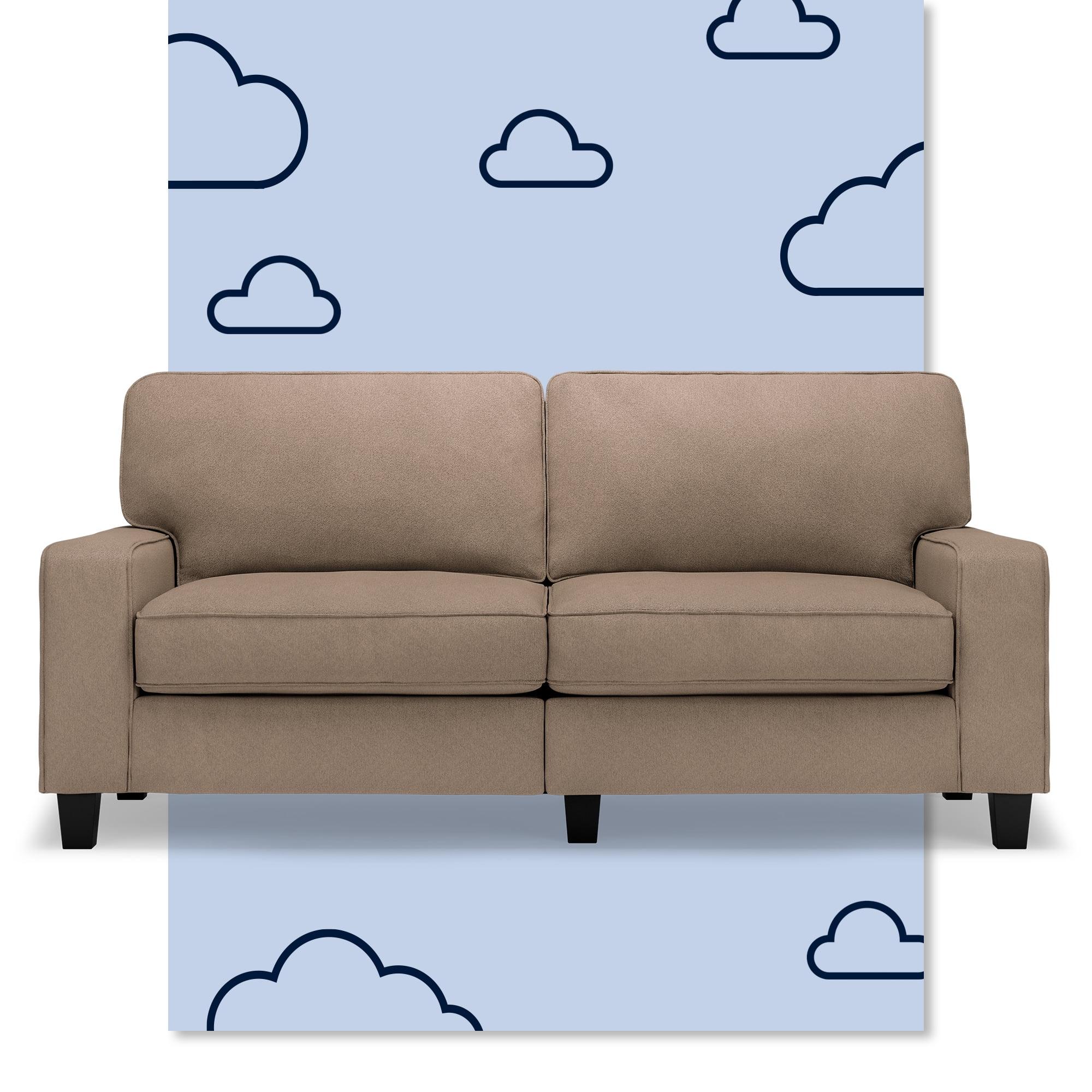 Serta Palisades 73" Track Arm Sofa, Easy Care Fabric, Soft Pillow Back, Pocket Coil Seat Cushions