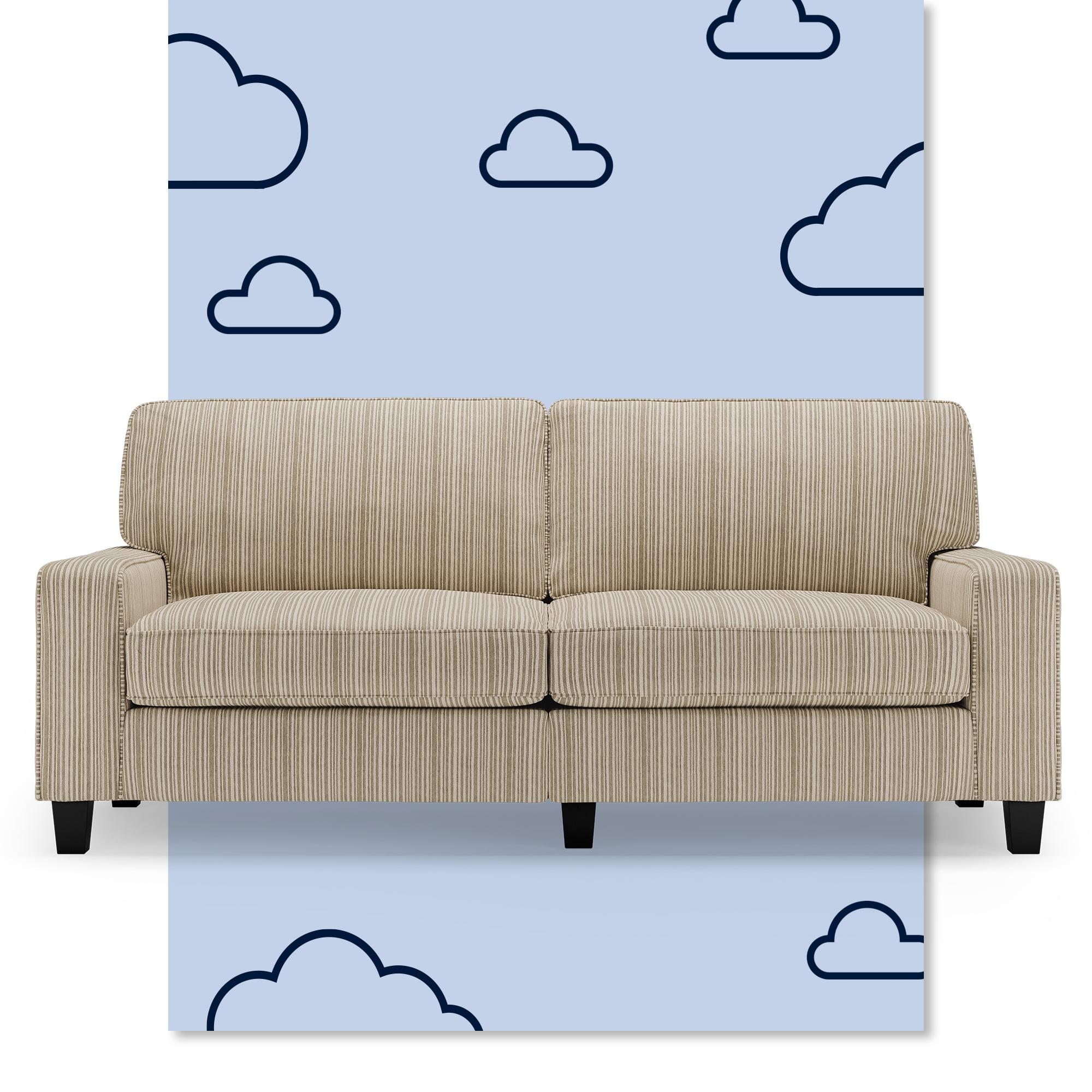 Serta Palisades 78" Track Arm Sofa, Easy Care Fabric, Soft Pillow Back, Pocket Coil Seat Cushions