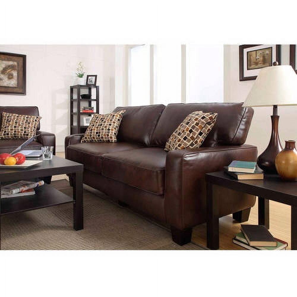 Serta Palisades 78" Track Arm Sofa, Easy Care Fabric, Soft Pillow Back, Pocket Coil Seat Cushions