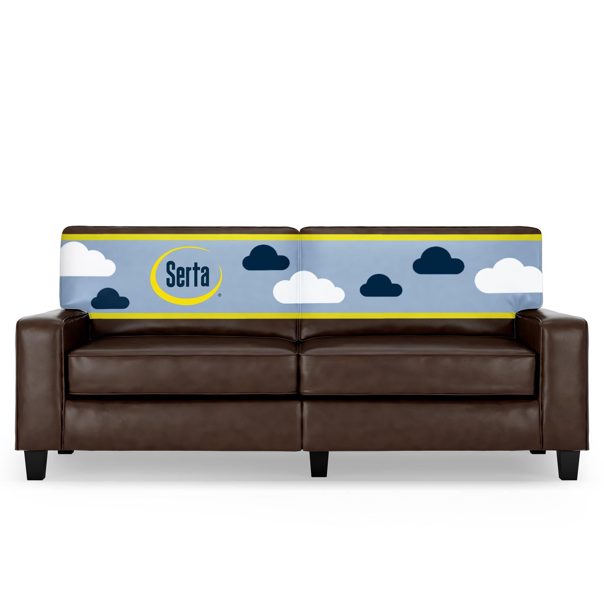 Serta Palisades 78" Track Arm Sofa, Easy Care Fabric, Soft Pillow Back, Pocket Coil Seat Cushions