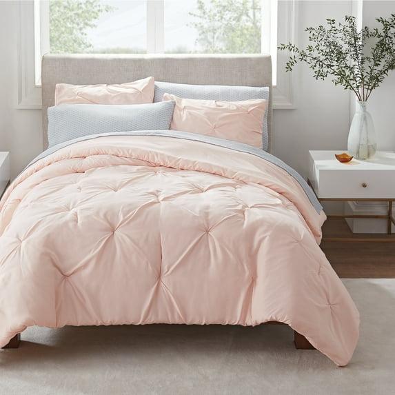 Serta Serta Simply Clean Microfiber Pleated 7 Piece Comforter Set