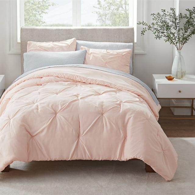 Serta Serta Simply Clean Microfiber Pleated 7 Piece Comforter Set