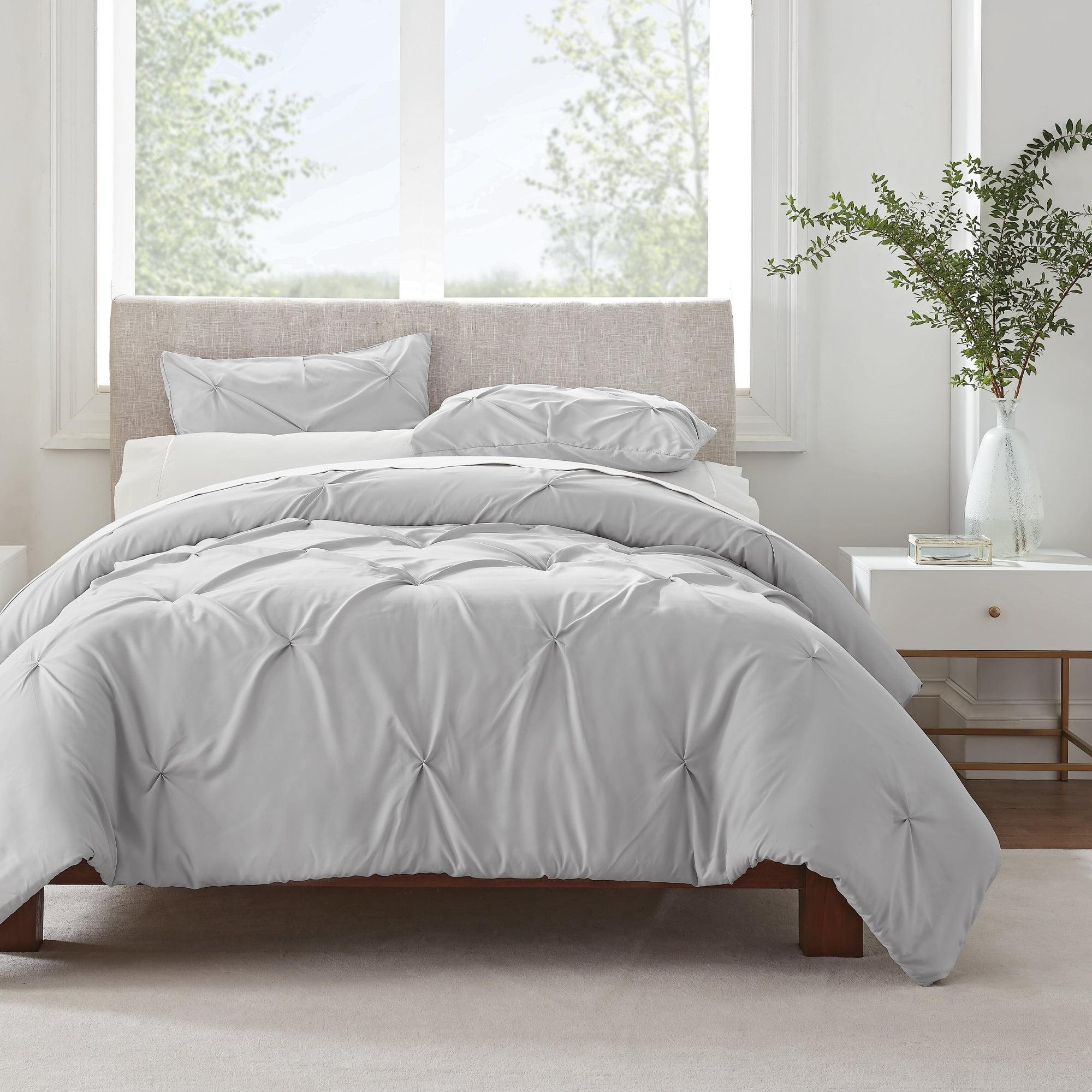 Serta Simply Clean Microfiber 3 Piece Duvet Cover Set