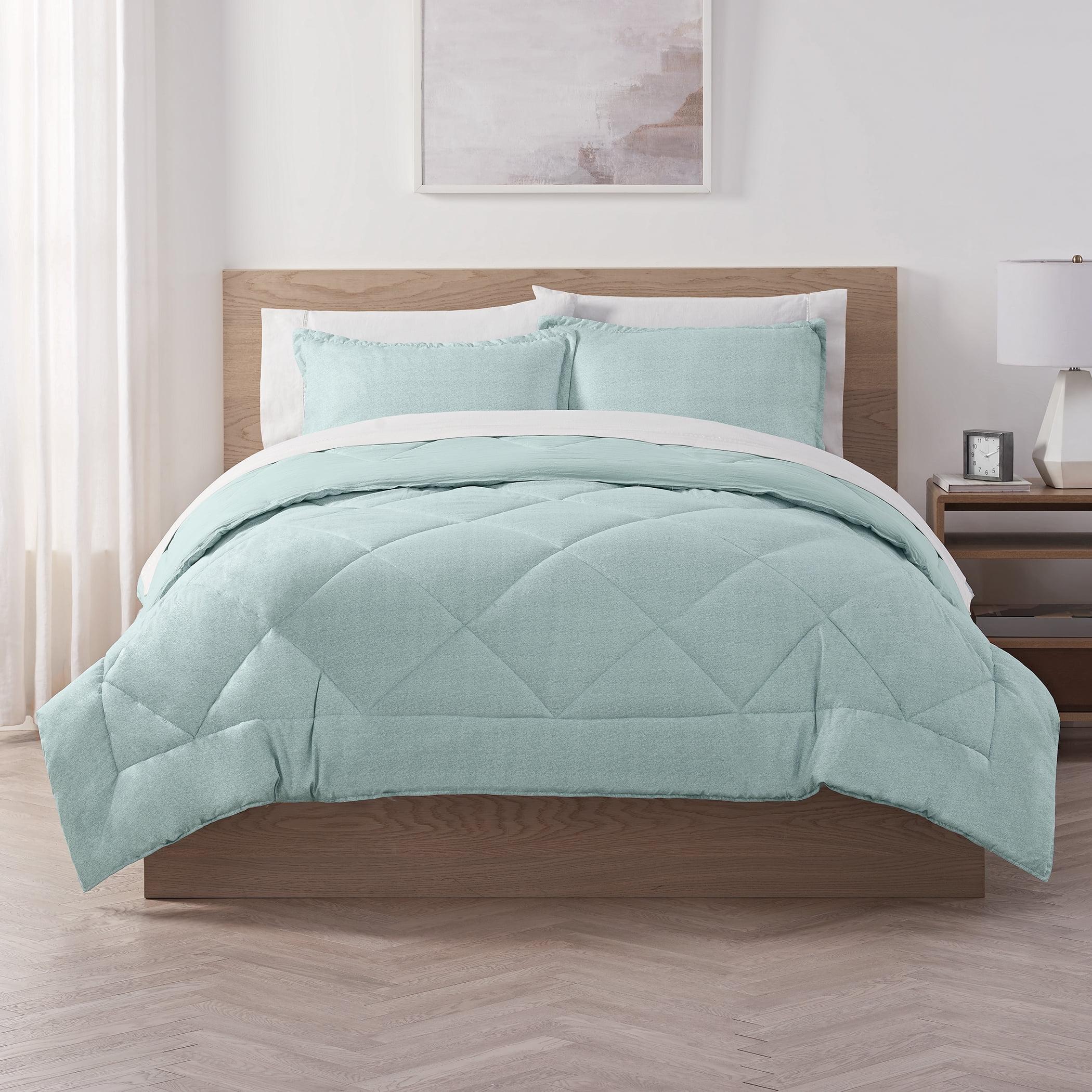 Pale Green Twin Reversible Microfiber Bedspread Set