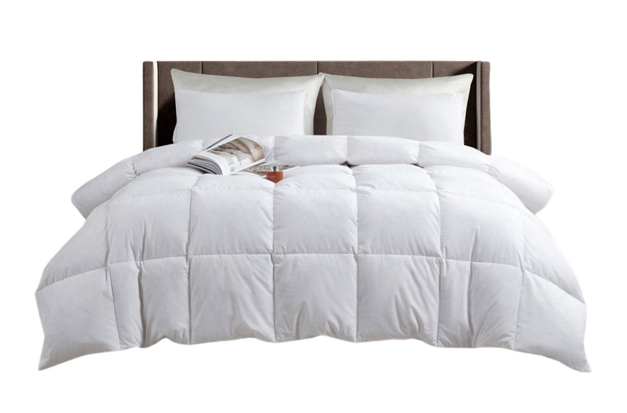 Twin White Down Feather Fill Bedspread