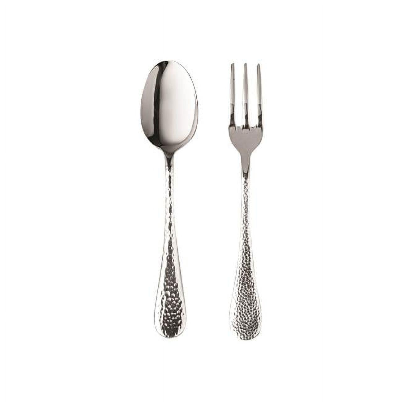 Serving Set (Fork And Spoon) Epoque Pewter Stainless Steel