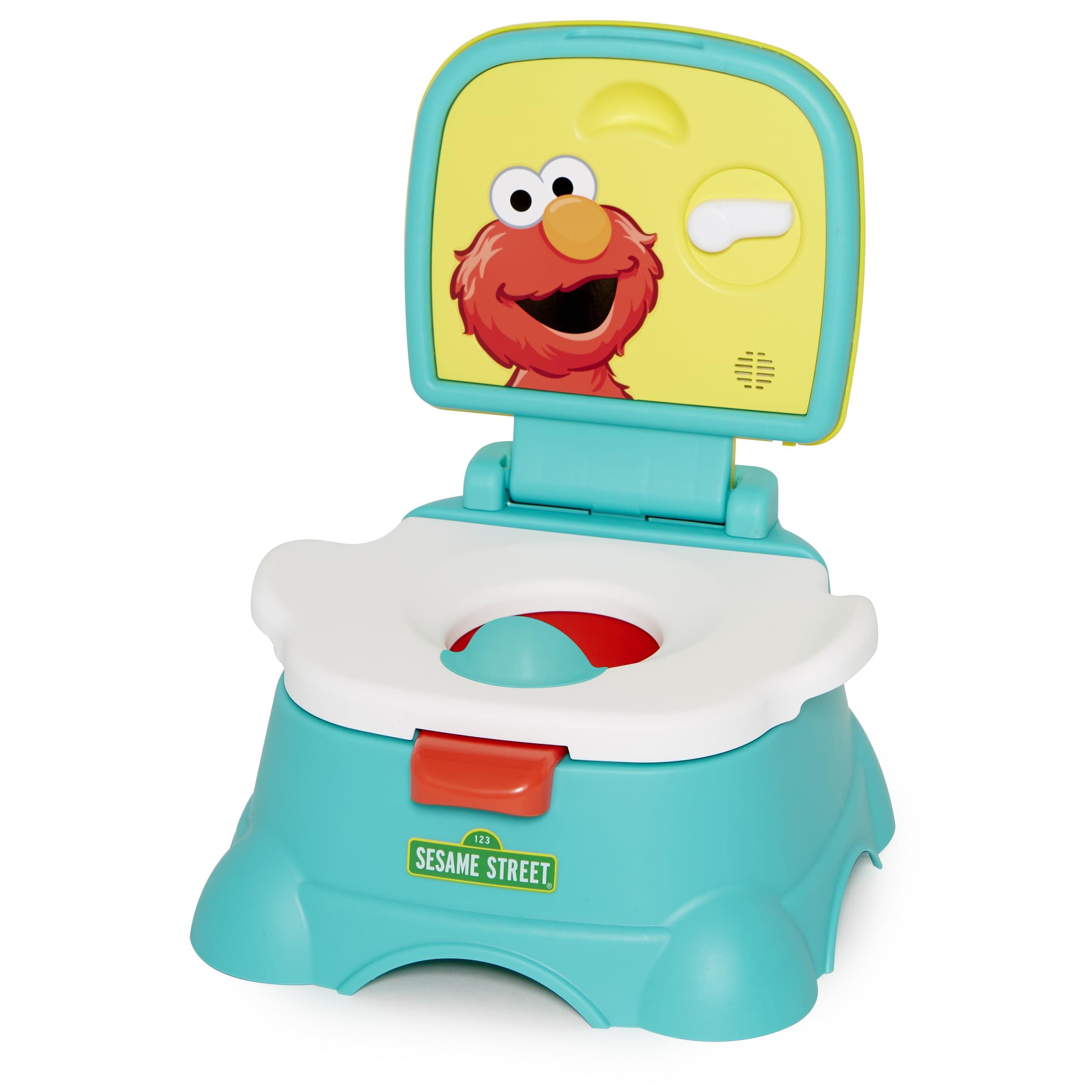Sesame Street 3-in-1 Potty Chair, Step Stool and Toilet Training Seat - Elmo Hooray!