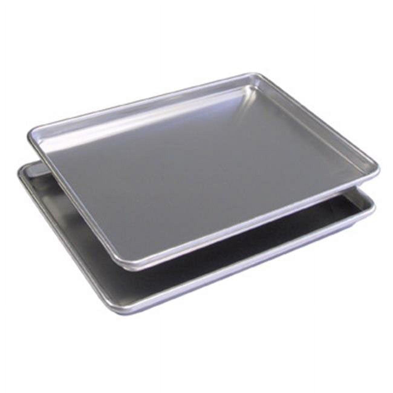 Set of 2 Silver Aluminum Half Size Sheet Pans