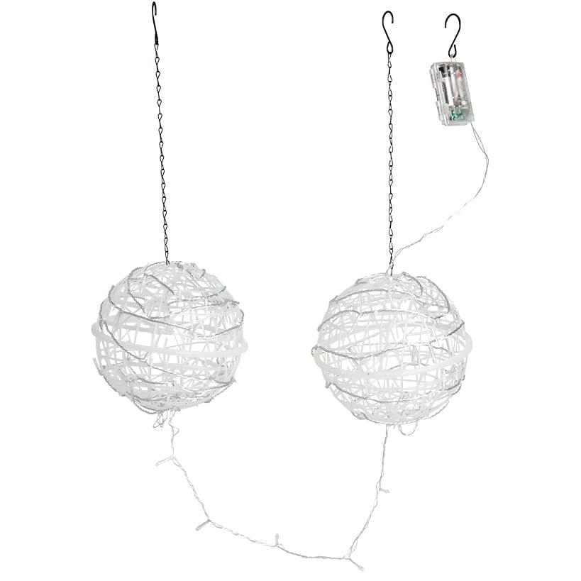 The Lakeside Collection Set of 2 Hanging Lanterns