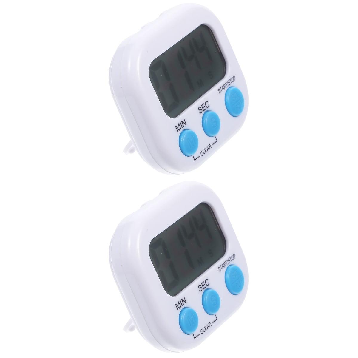 2 Count Kitchen Timer Task Small Digital with Magnetic Back and On/off Switch