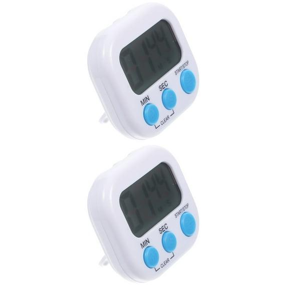 2 Count Kitchen Timer Task Small Digital with Magnetic Back and On/off Switch