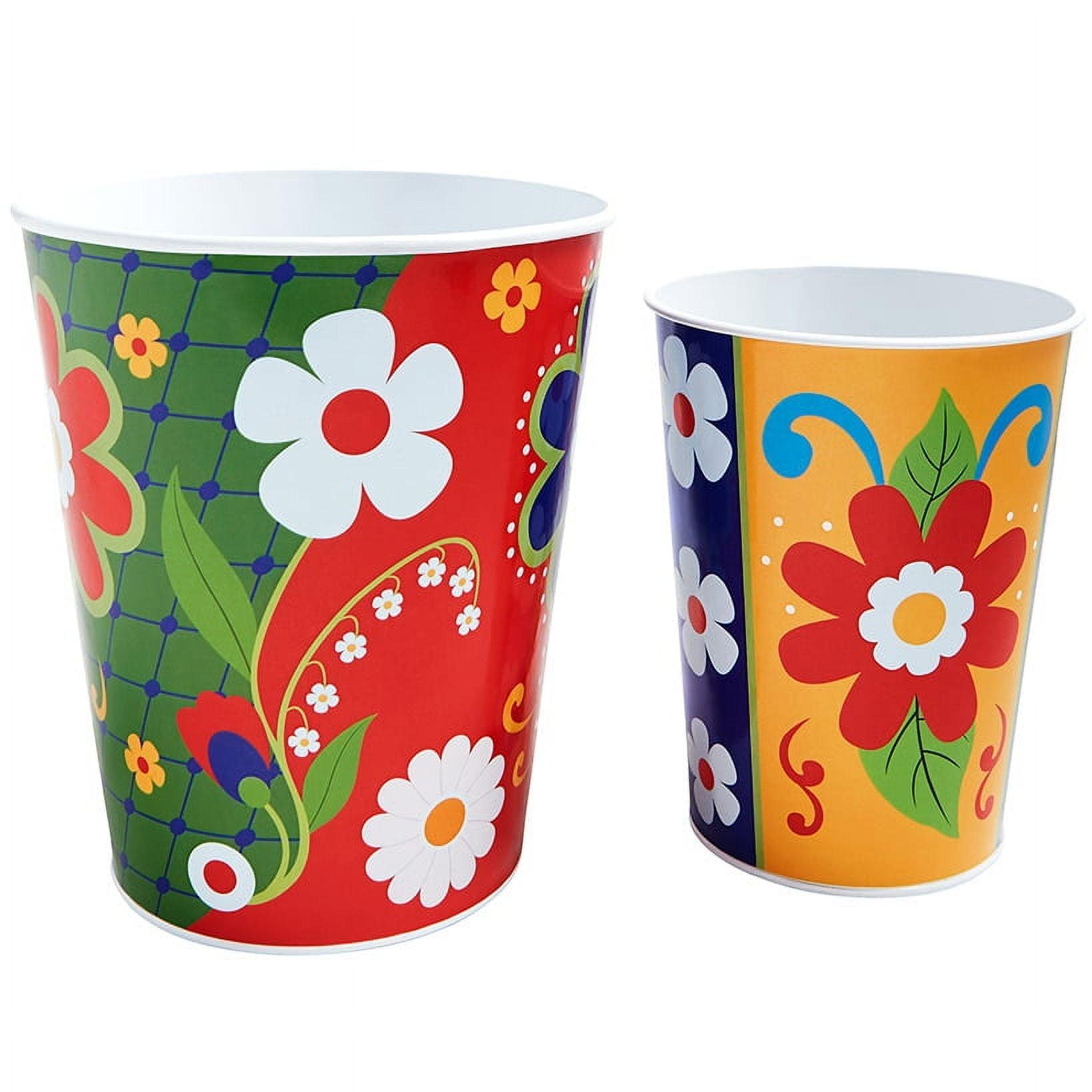 The Lakeside Collection Set of 2 Talavera-Inspired Planters