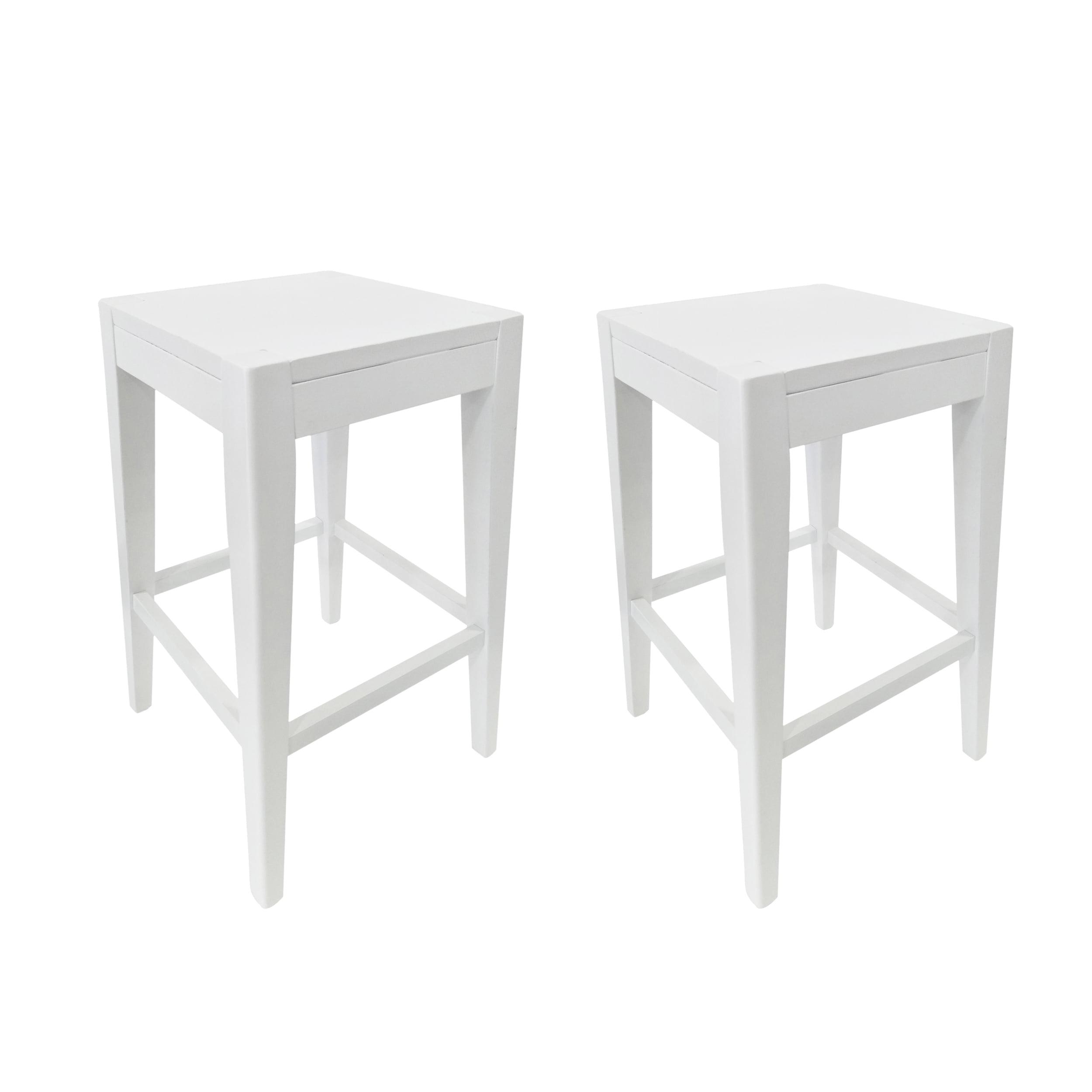 Set of 2 Maybelle Farmhouse Wooden Counter Height Barstools - Christopher Knight Home