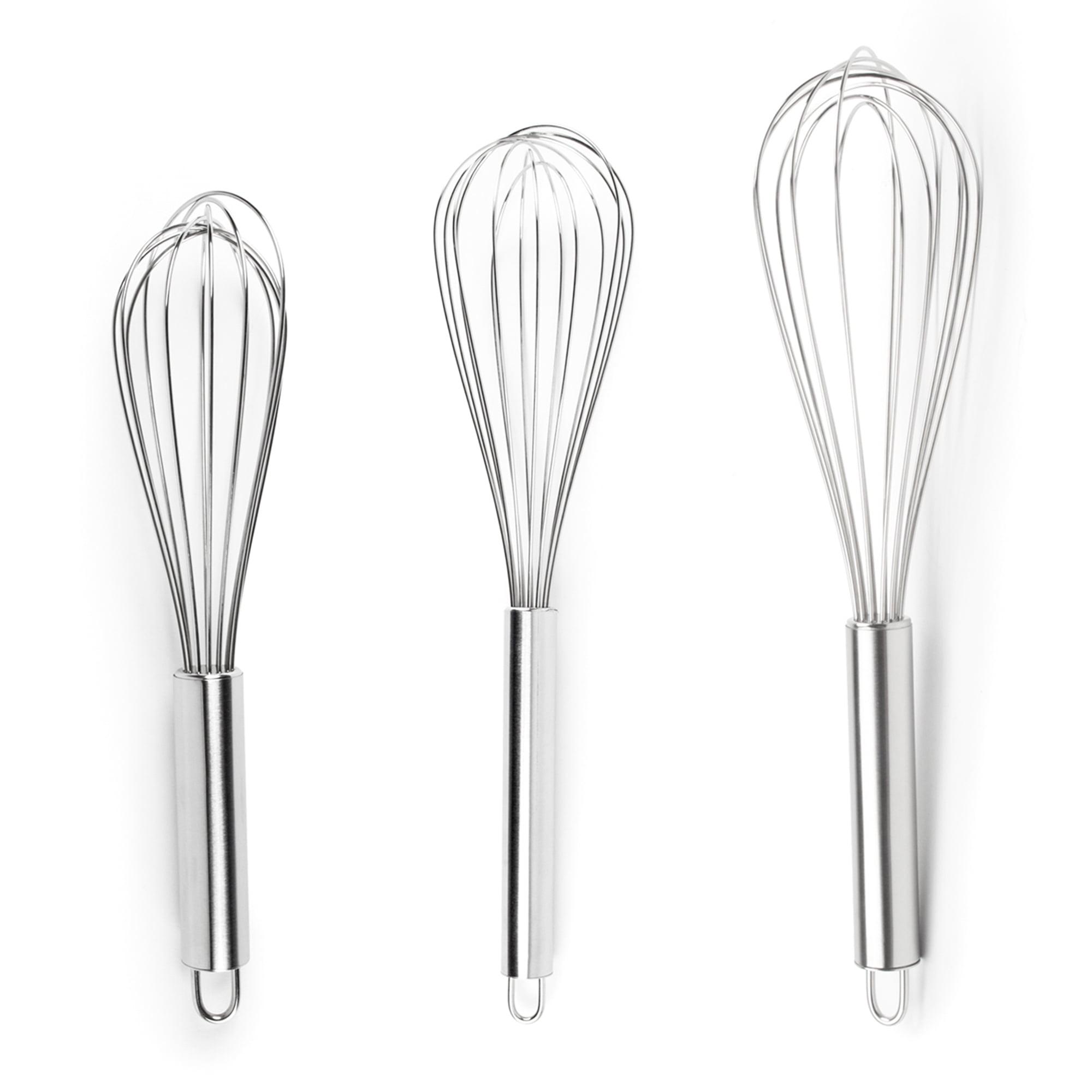 Set of 3 Stainless Steel Balloon Wire Whisks