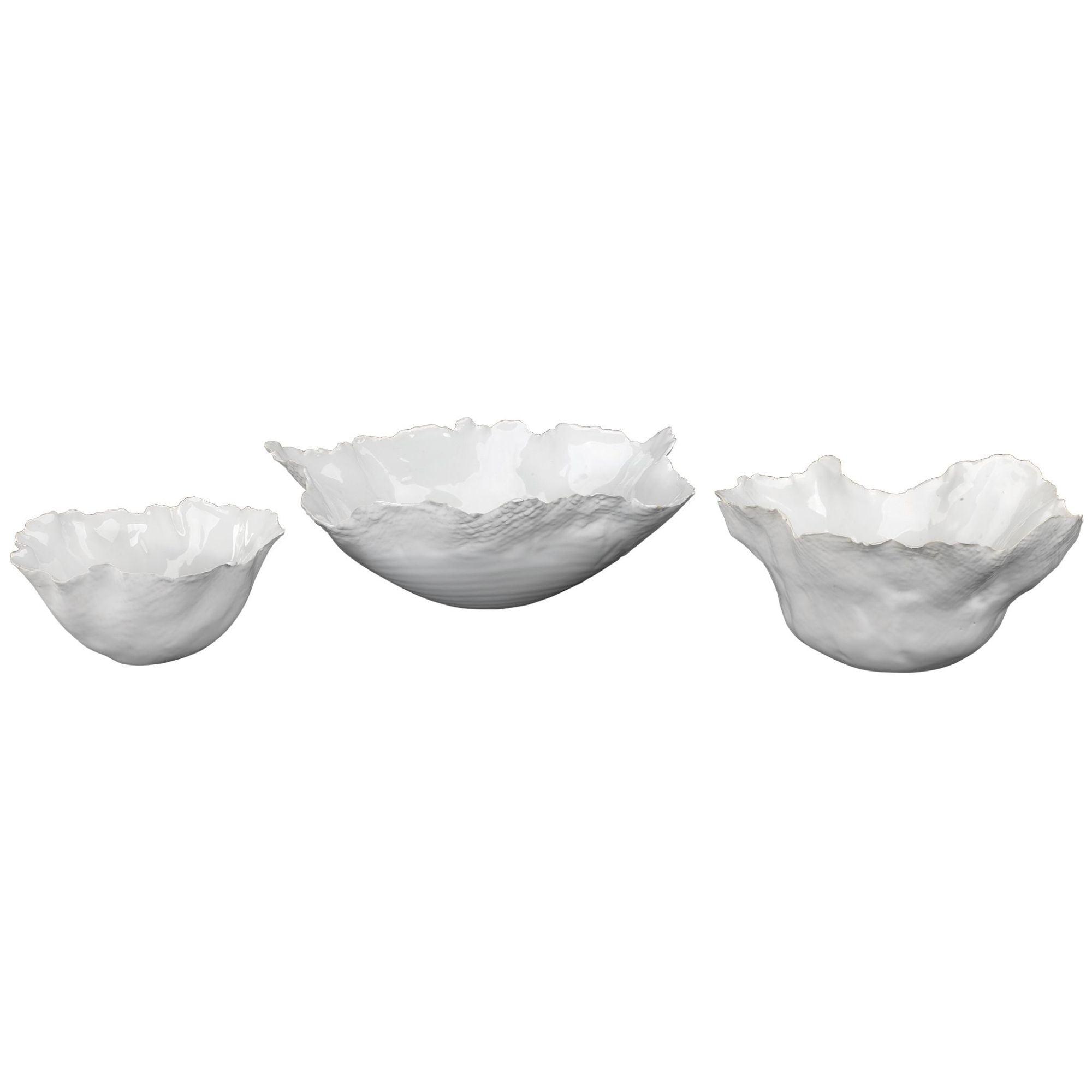 Olyssia Bowls (Set of 3) - White