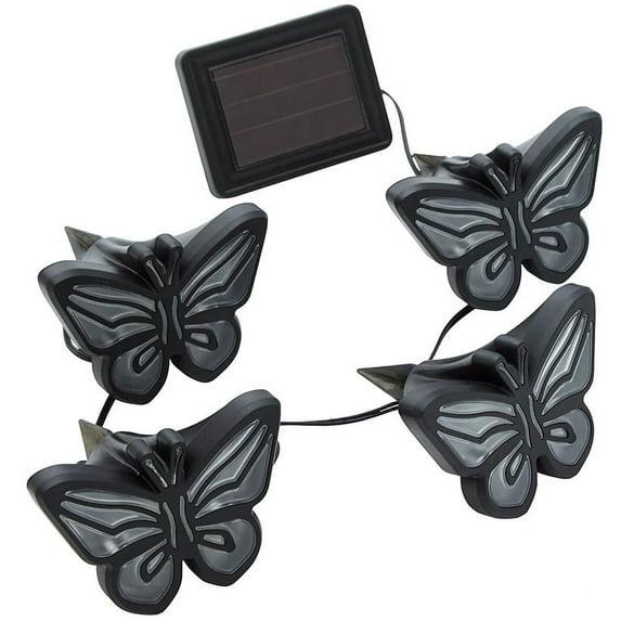 TENKO - Butterfly Lights - Indoor Outdoor Decorative Solar-Powered Led Waterproof - 4 Piece Set
