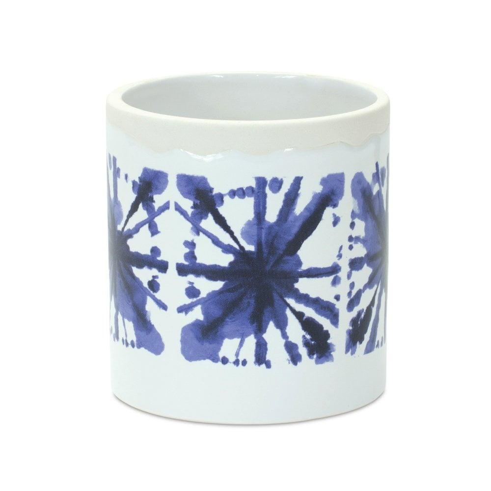 Melrose Tie-Dye Print Ceramic Pot (Set of 2)