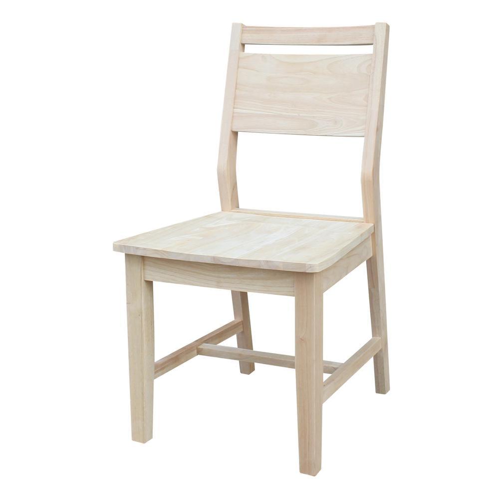 International Concepts Set of Two Aspen Panel Chairs