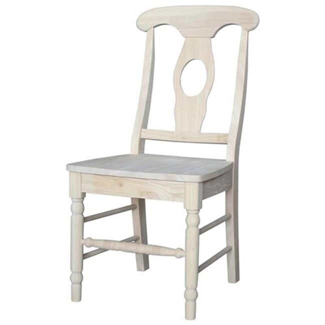 Highland Open-Back Traditional White Wood Side Chair