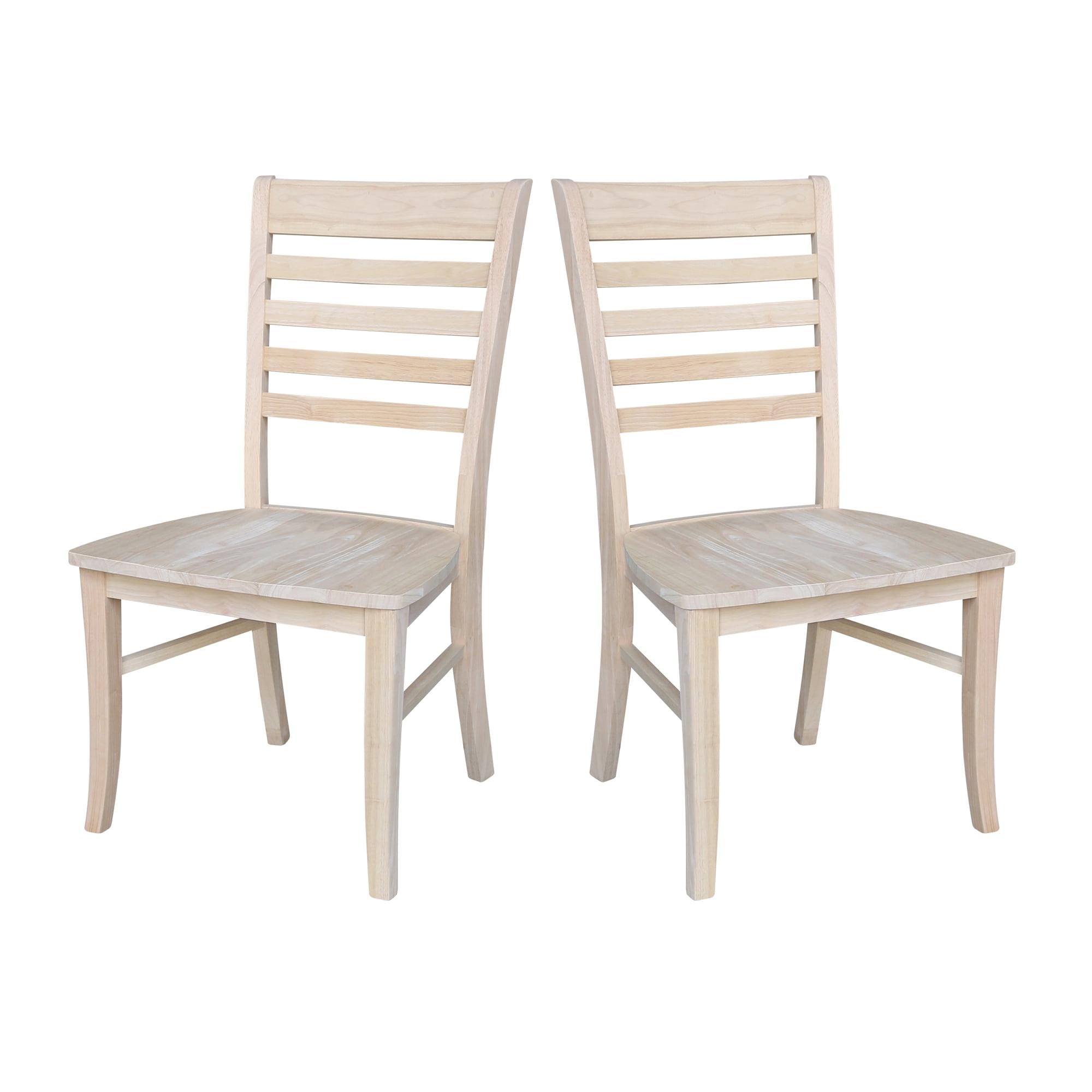 Set of 2 Cosmo Roma Ladderback Chairs - International Concepts