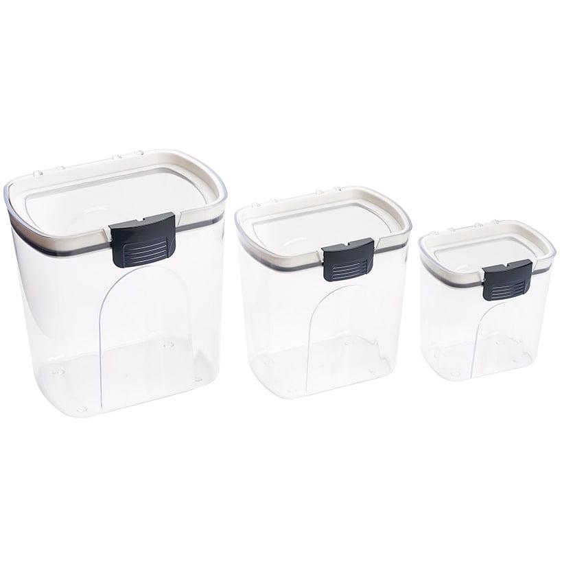 The Lakeside Collection Sets of 3 Locking Lid Canisters