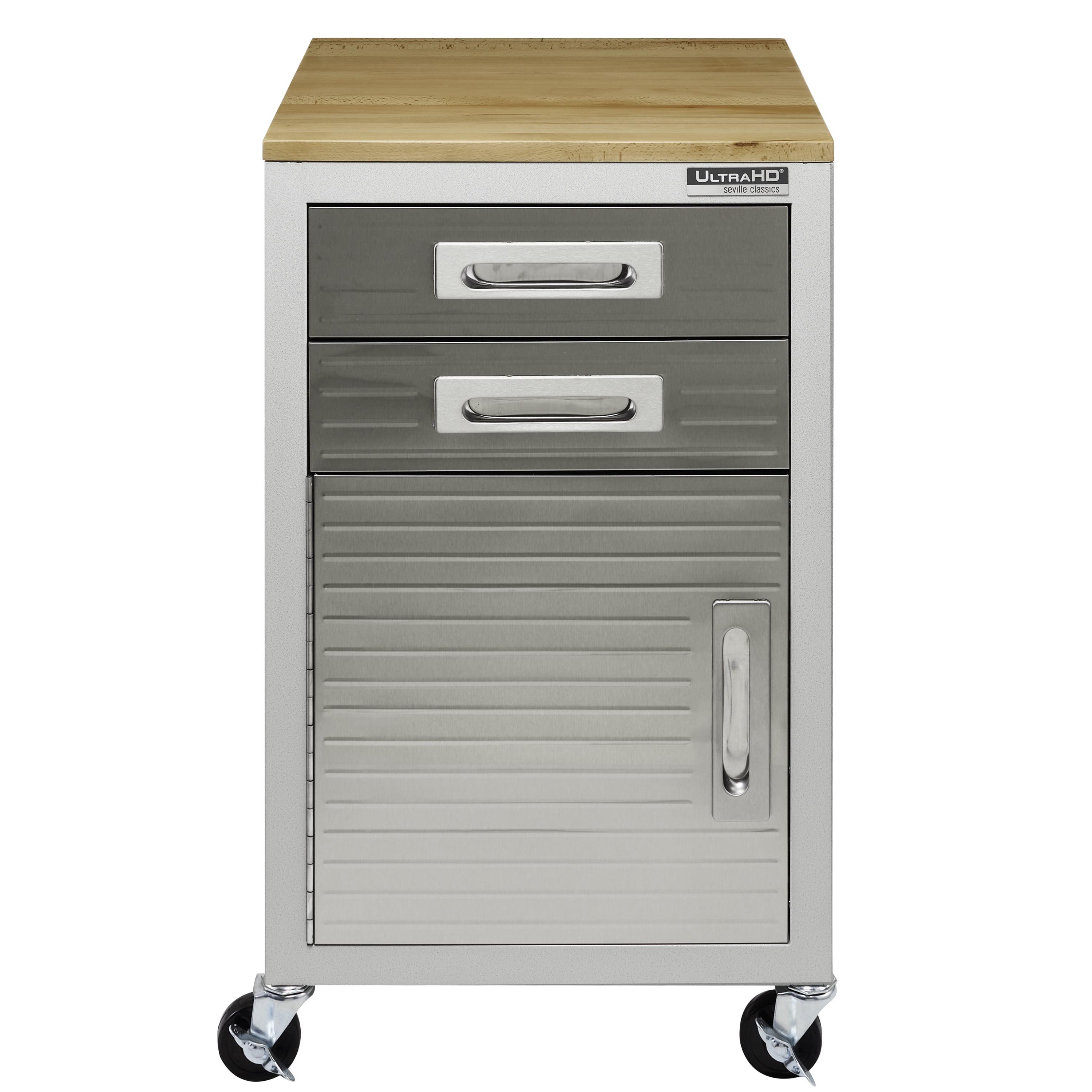 Seville Classics UltraHD 1-Door Rolling Cabinet