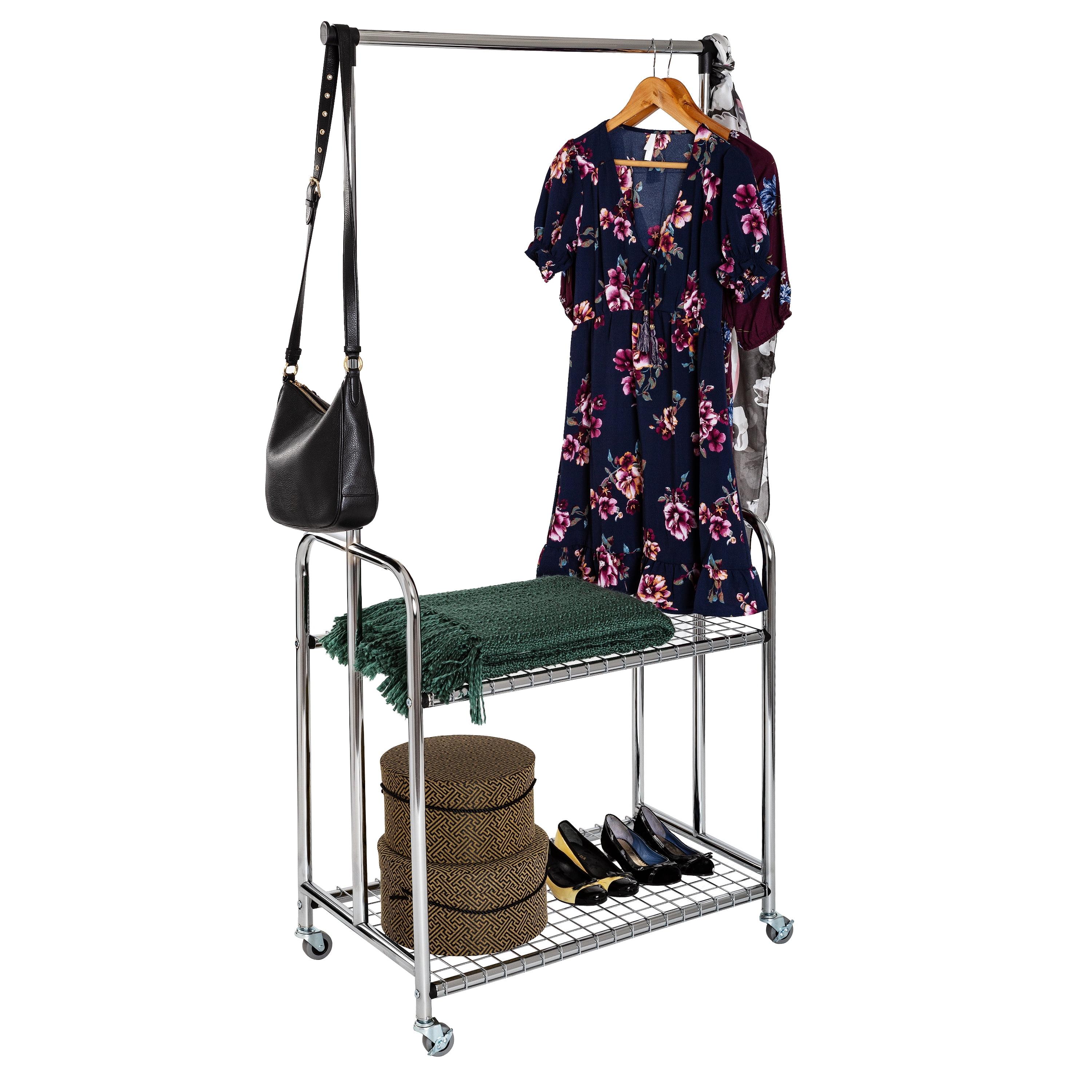 33.27'' Metal Rolling Clothing Rack