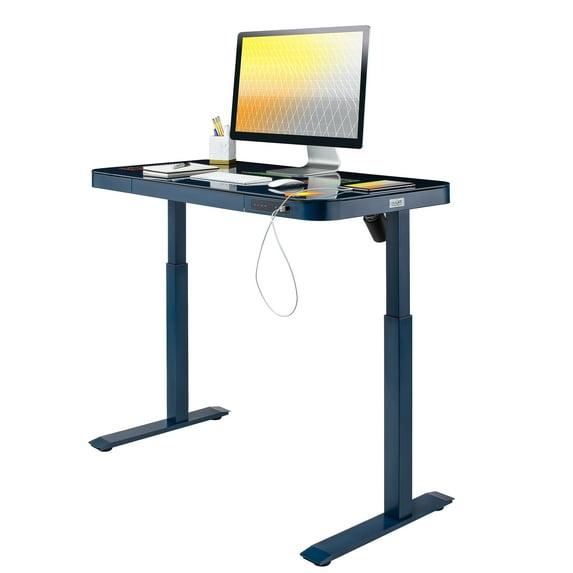 airLIFT 48" W Electric Adjustable Height Tempered Glass Desk