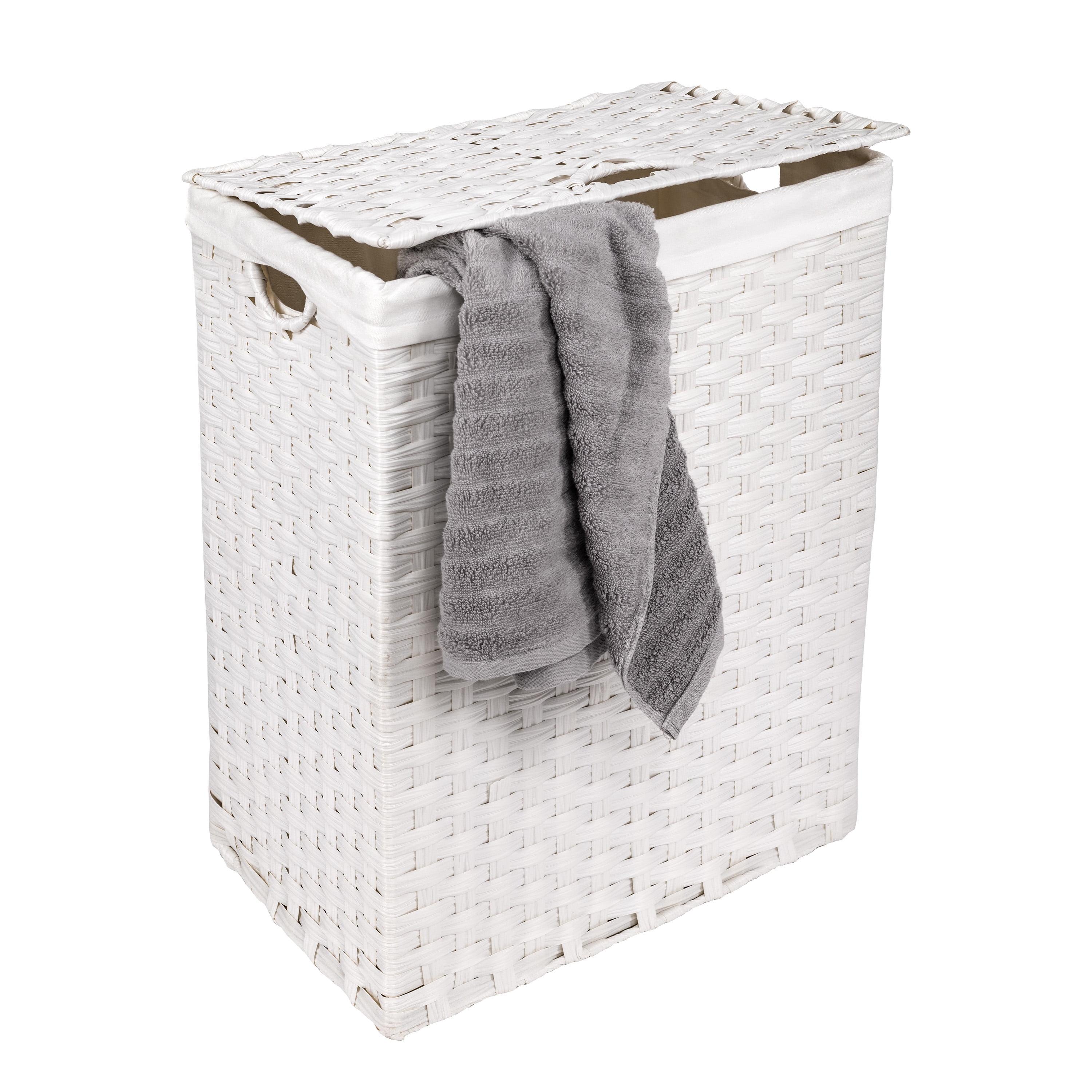 Handwoven Rectangle Laundry Hamper