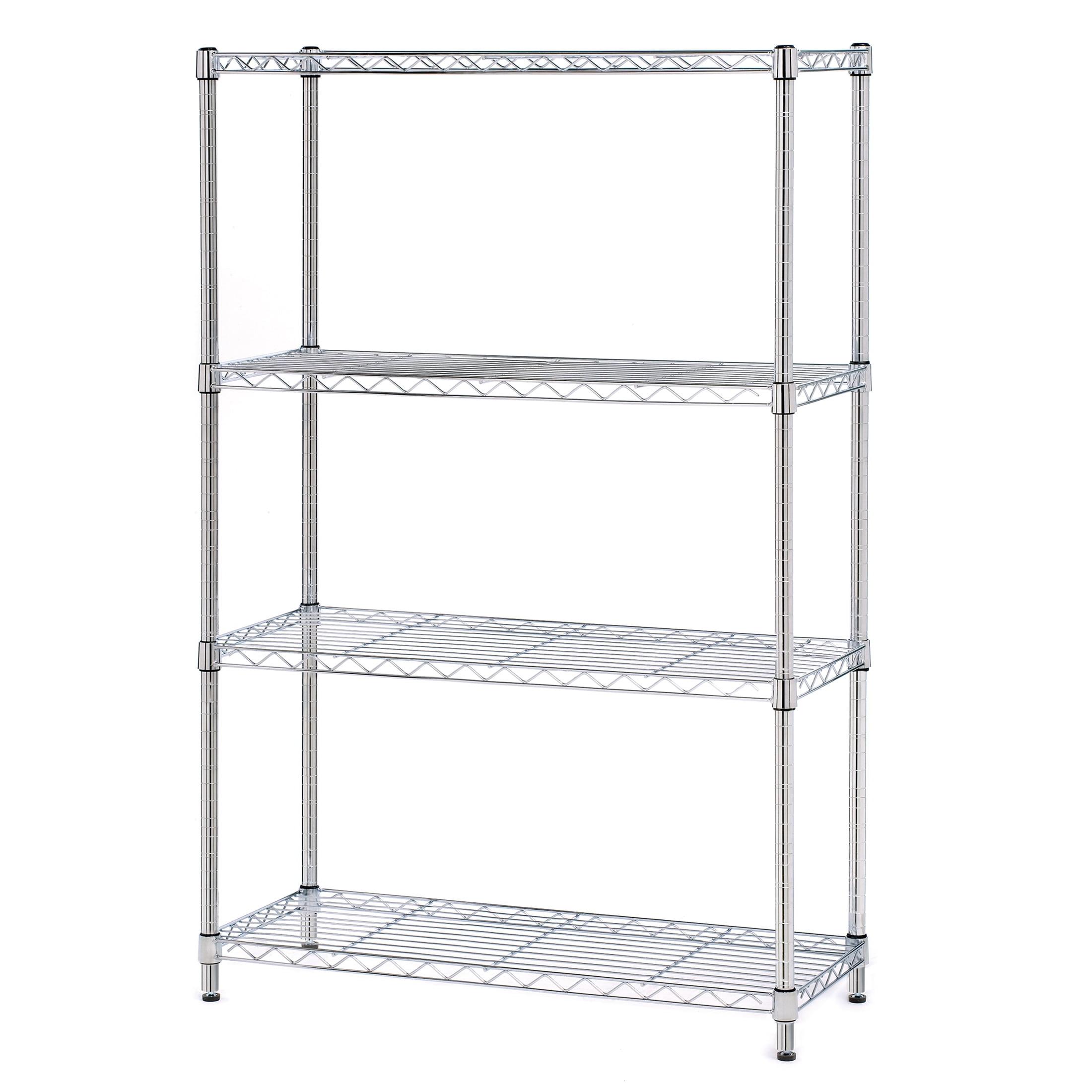 36'' W Steel Adjustable Height Shelving Unit with Wheels