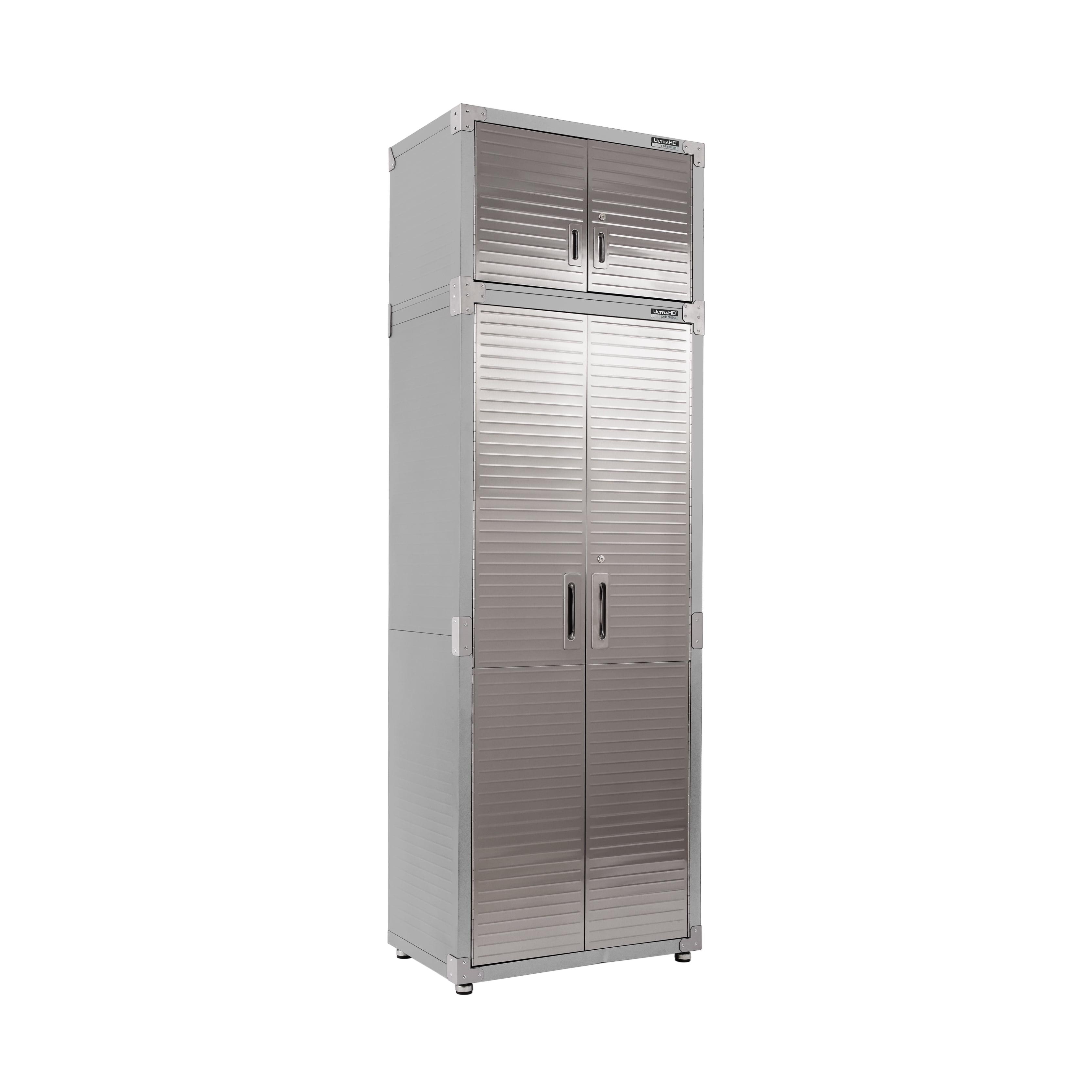 UltraHD® Seville Classics UltraHD 2-Piece Storage Cabinet Set, 30" W x 18" D x 90.5" H