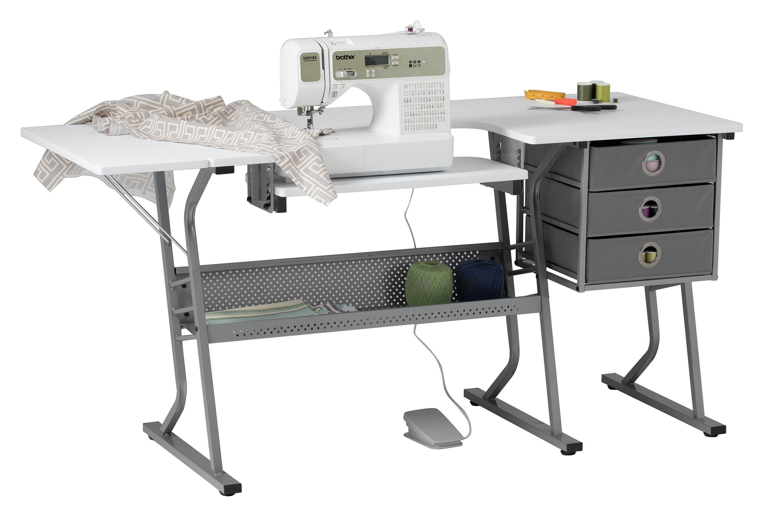 Sew Ready 60.25'' x 23.75'' Sewing Table with Sewing Machine Platform