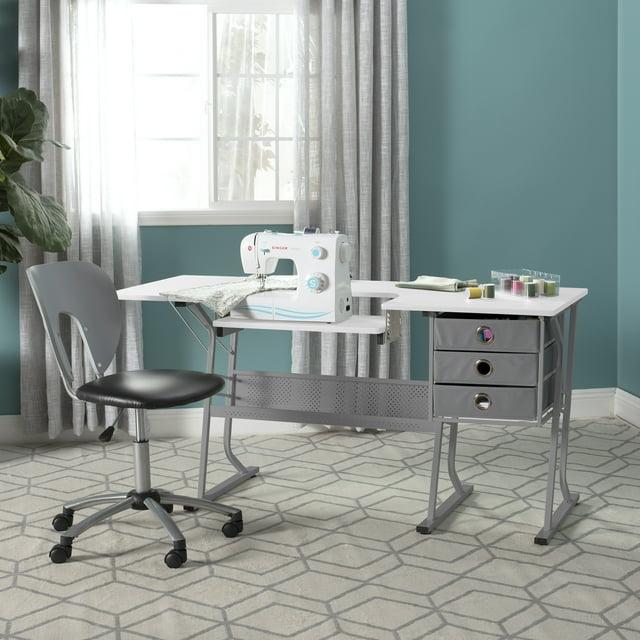 Sew Ready 60.25'' x 23.75'' Sewing Table with Sewing Machine Platform