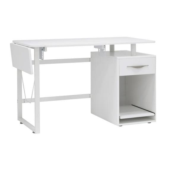 56.75'' x 23.75'' Sewing Table with Sewing Machine Platform