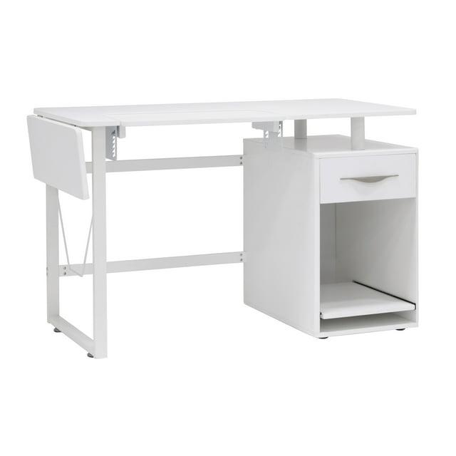 56.75'' x 23.75'' Sewing Table with Sewing Machine Platform