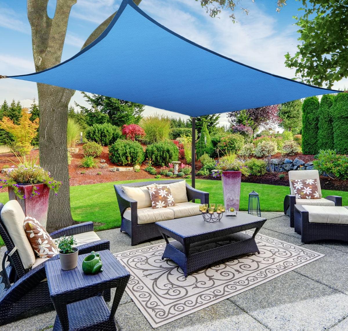 Shadesheet by Boen Sun Shade Sail Canopy, Rectangle, Blue,12'x16'