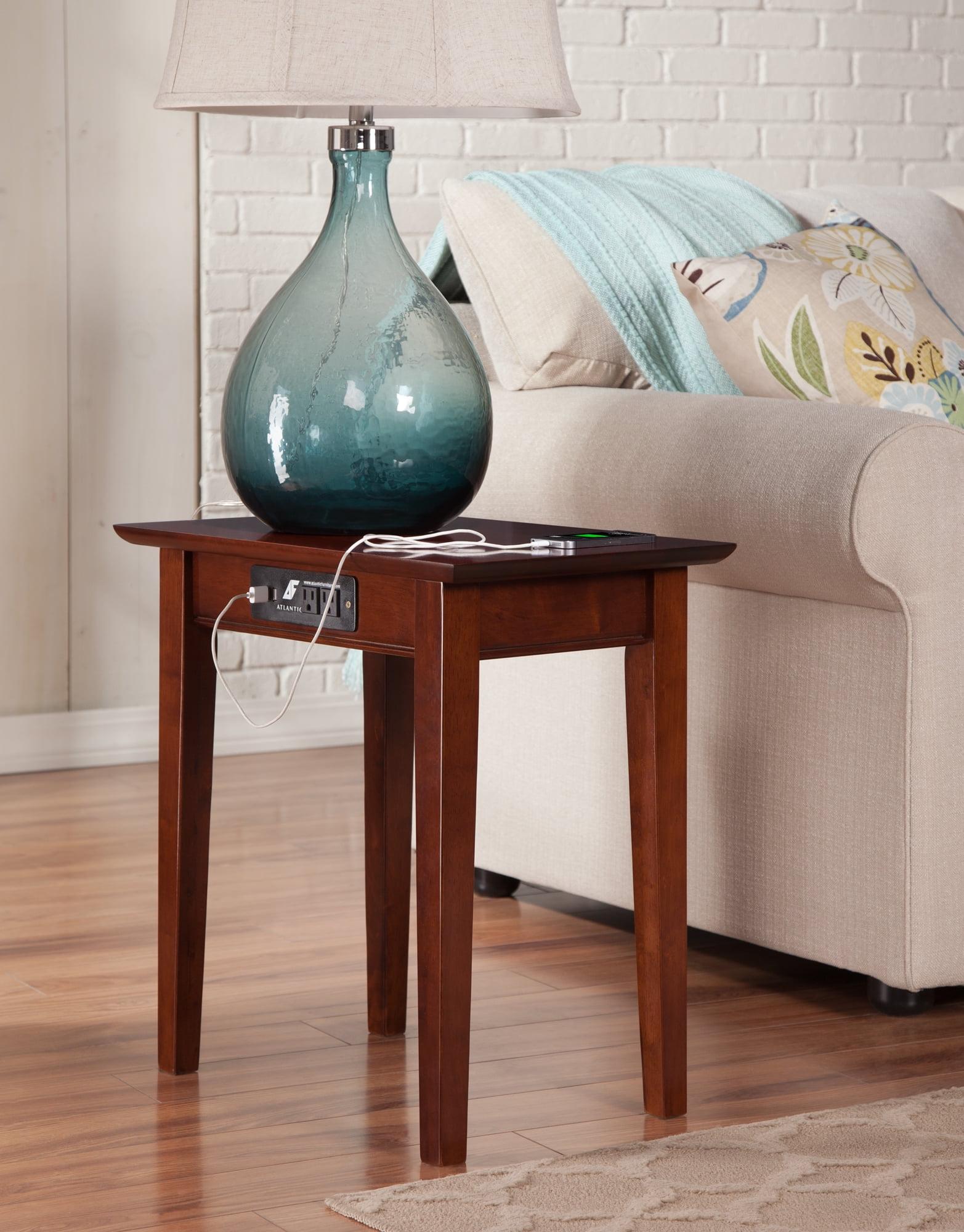 Shaker Chair Side Table with Charger Walnut - AFI