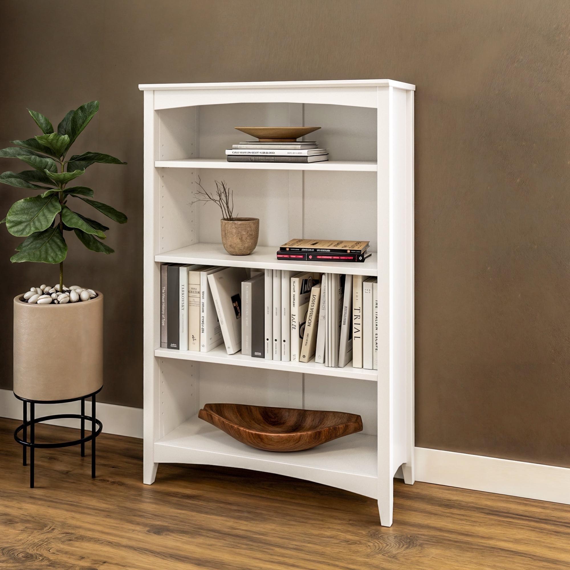 Shaker Style Bookcase - 48"H - White Finish
