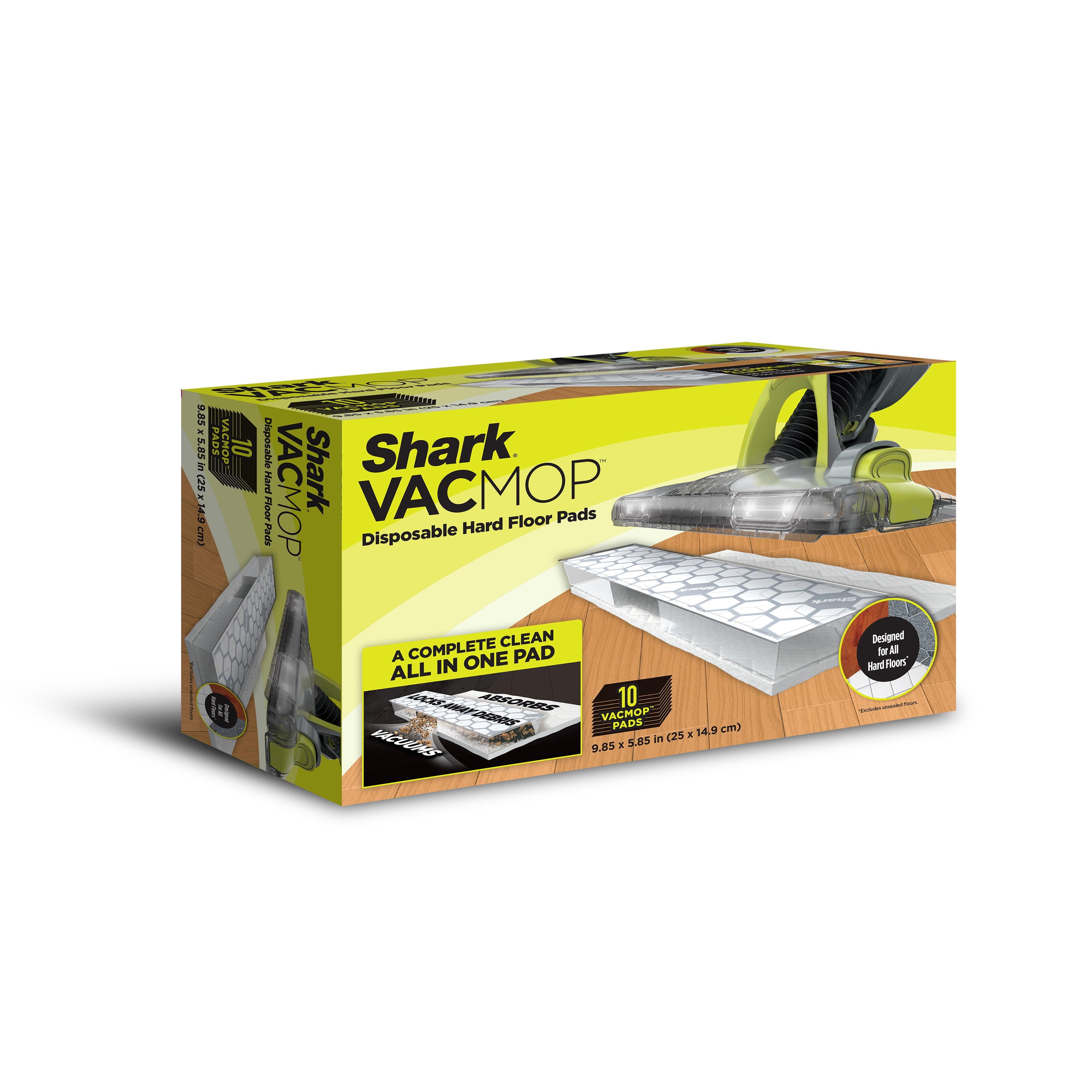 Shark VACMOP Disposable Hard Floor Vacuum and Mop Pads 10-Pack